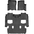 Коврики WeatherTech Black для Ford Expedition; Lincoln Navigator (mkIII)(1-2-3 row)(2 row bucket seats no console) 2007-2010, цена: 13 472 грн.