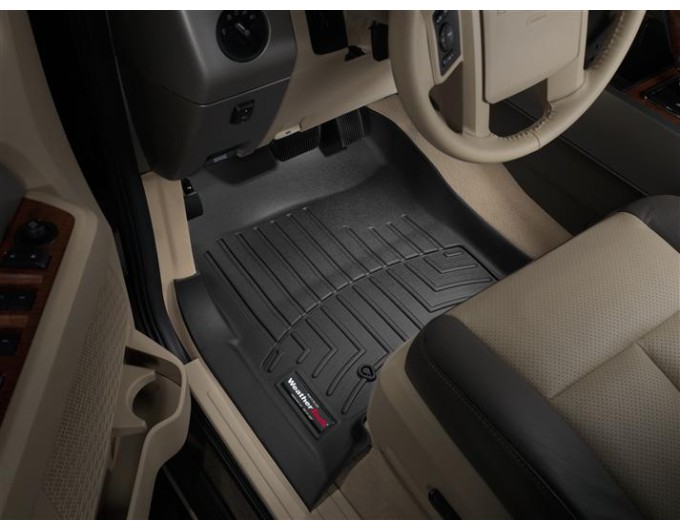 Коврики WeatherTech Black для Ford Expedition; Lincoln Navigator (mkIII)(1-2-3 row)(2 row bucket seats no console) 2007-2010, цена: 13 472 грн.
