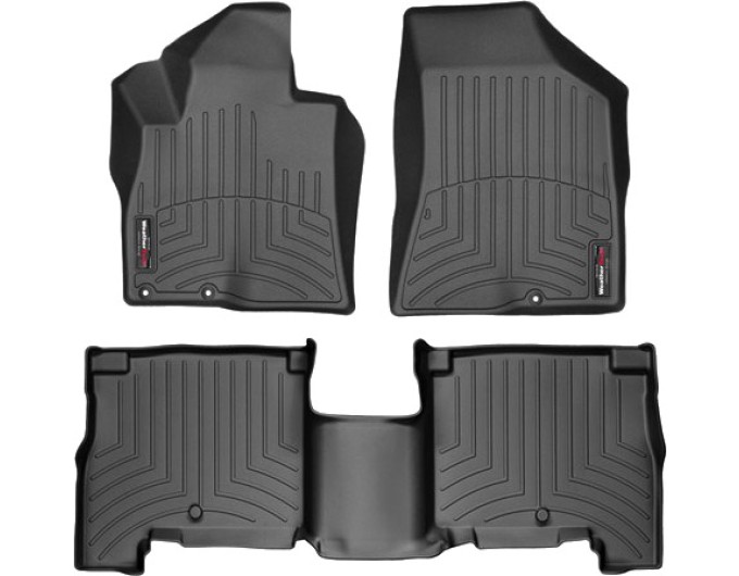 Коврики Weathertech Black для Hyundai Santa Fe (US)(mkII)(3 fixings) 2009-2009, ціна: 11 488 грн.