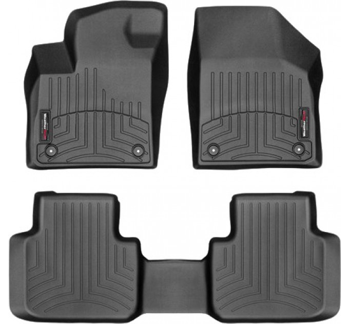 Коврики Weathertech Black для Volkswagen Atlas (mkI)(4 fixings)(2 row bench seats)(1-2 row) 2017→, ціна: 10 641 грн.