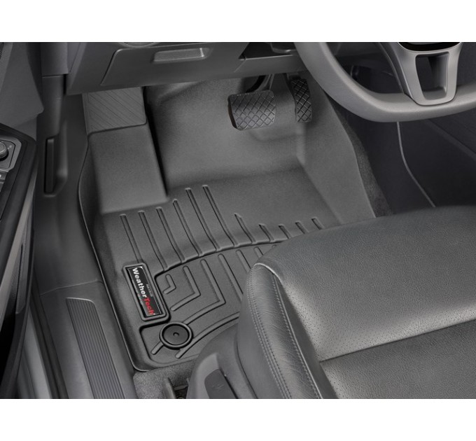 Коврики WeatherTech Black для Volkswagen Atlas (mkI)(4 fixings)(2 row bench seats)(1-2 row) 2017→, цена: 10 641 грн.