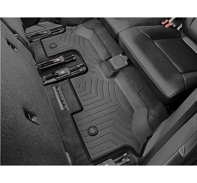 Коврики WeatherTech Black для Volkswagen Atlas (mkI)(2 row bench seats)(3 row) 2017→, цена: 4 498 грн.