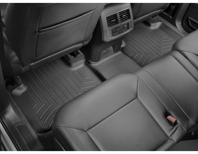 Коврики WeatherTech Black для Volkswagen Atlas (mkI)(2 row bench seats)(2 row) 2017→, цена: 4 911 грн.