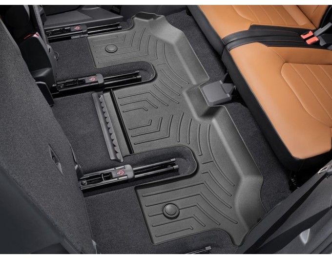 Коврик Weathertech Black для Volkswagen Atlas (mkI)(2 row bucket seats)(3 row) 2017→, ціна: 4 911 грн.
