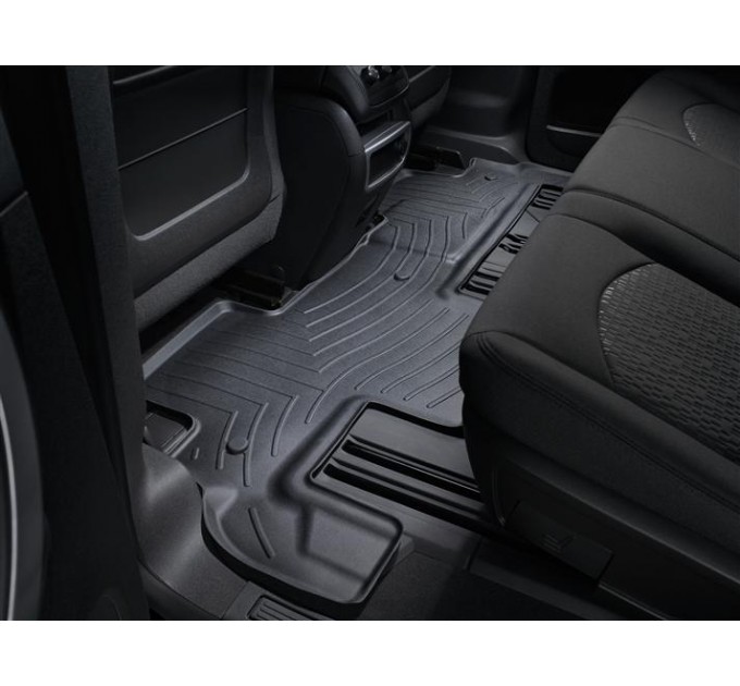 Коврики Weathertech Black для GMC Acadia; Buick Enclave (mkI)(1 fixing post)(1-2 row)(2 row bench seats) 2007-2008, ціна: 10 849 грн.