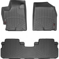 Коврики Weathertech Black для Toyota Highlander (not hybrid)(mkII)(1-2 row) 2008-2013