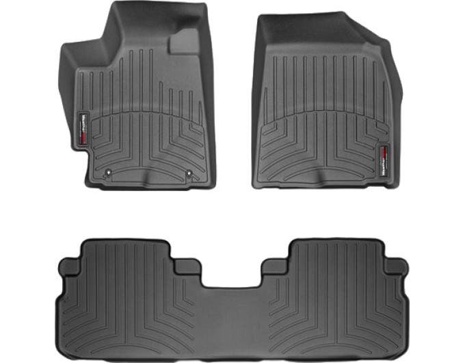 Коврики WeatherTech Black для Toyota Highlander (mkII)(not hybrid)(1-2 row) 2008-2013, цена: 11 488 грн.