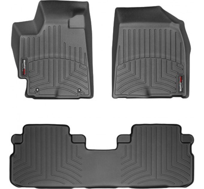 Коврики Weathertech Black для Toyota Highlander (not hybrid)(mkII)(1-2 row) 2008-2013, ціна: 10 641 грн.