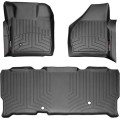 Коврики WeatherTech Black для Ford Super Duty (mkII)(extended cab)(no 4x4 shifter)(1 row - 2pcs.) 2008-2010 automatic, цена: 11 709 грн.