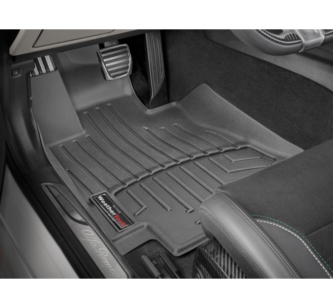 Коврики WeatherTech Black для Alfa Romeo Giulia (mkI)(RWD)(1 row) 2016→ automatic, цена: 6 144 грн.