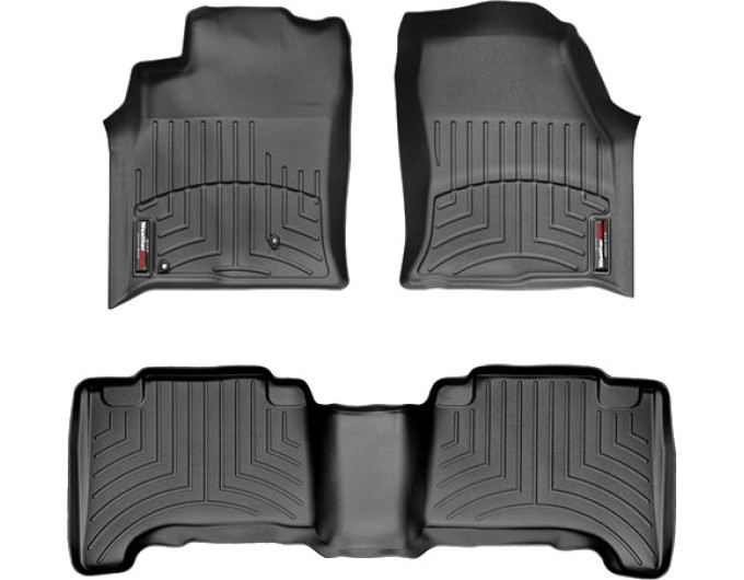 Коврики Weathertech Black для Toyota Land Cruiser Prado (J120); Lexus GX (mkI)(with rear entertainment system) 2002-2009, ціна: 11 709 грн.