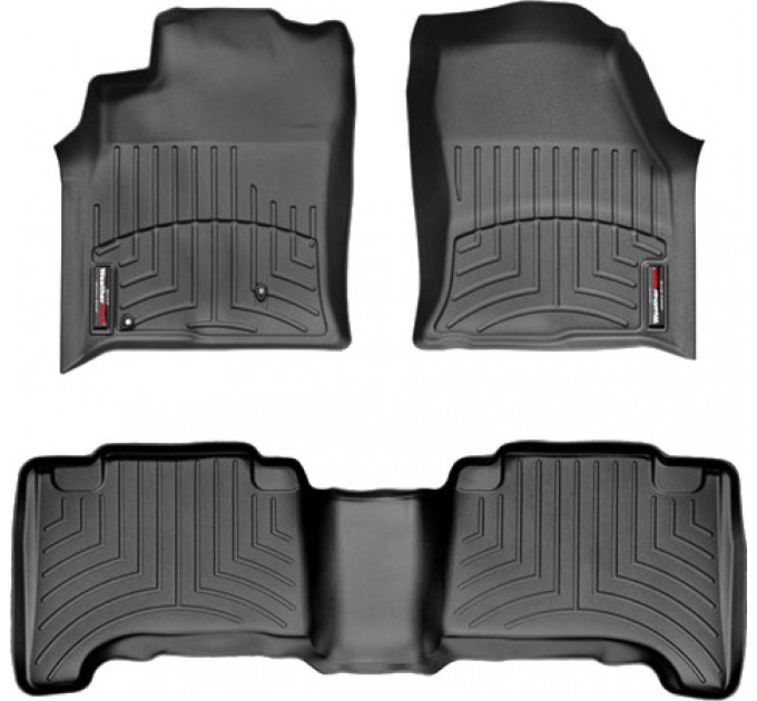 Коврики WeatherTech Black для Toyota Land Cruiser Prado (J120); Lexus GX (mkI)(with rear entertainment system) 2002-2009, цена: 10 849 грн.