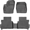 Коврики Weathertech Black для Ford Tourneo Connect (mkII)(2 row bench seats)(vinyl flooring with fixing)(1-2 row) 2014→, ціна: 11 709 грн.