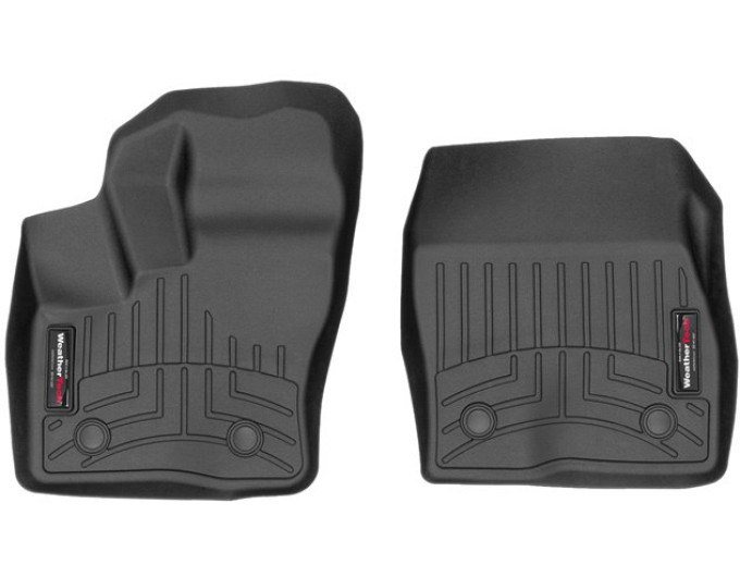 Коврики WeatherTech Black для Ford Tourneo Connect (mkII)(vinyl flooring with fixing)(1 row) 2014→, цена: 6 692 грн.