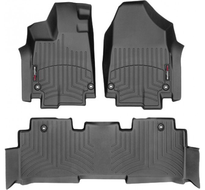 Коврики Weathertech Black для Honda Odyssey (mkV)(RL6)(1-2 row) 2018→, ціна: 10 641 грн.