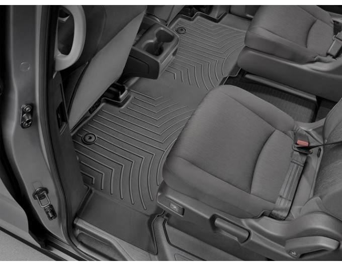 Коврики Weathertech Black для Honda Odyssey (mkV)(RL6)(1-2 row) 2018→, ціна: 11 488 грн.