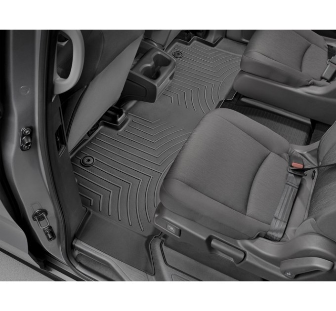 Коврики Weathertech Black для Honda Odyssey (mkV)(RL6)(1-2 row) 2018→, ціна: 10 641 грн.