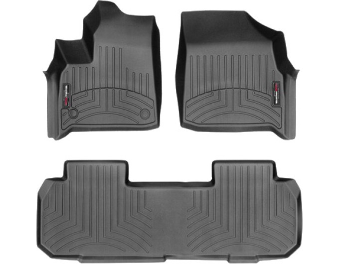 Коврики Weathertech Black для Chevrolet Traverse (mkII)(1-2 row)(2 row bench seat) 2018→, ціна: 11 488 грн.