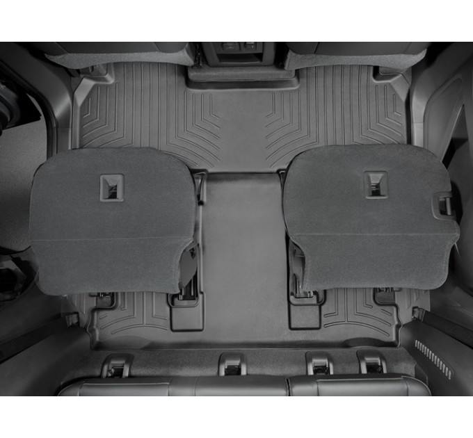 Коврики WeatherTech Black для Chevrolet Traverse (mkII)(2 row bucket seat)(2-3 row); Buick Enclave (mkII)(2-3 row) 2018→, цена: 6 343 грн.