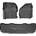 Коврики WeatherTech Black для Ford Super Duty (mkI)(double cab)(with 4x4 shifter)(no console on 2 row)(no PTO kit) 1999-2007 automatic, цена: 11 488 грн.