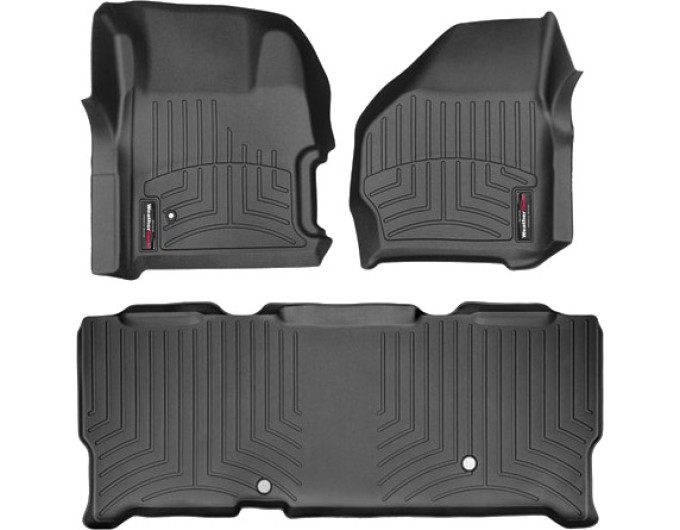 Коврики WeatherTech Black для Ford Super Duty (mkI)(extended cab)(with 4x4 shifter)(no PTO kit) 1999-2007 automatic, цена: 11 709 грн.