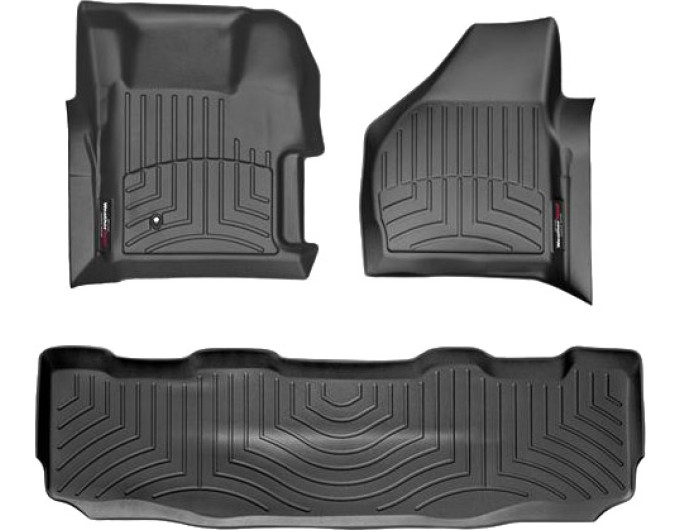 Коврики WeatherTech Black для Ford Super Duty (mkII)(double cab)(with 4x4 shifter) 2008-2010 automatic, цена: 11 488 грн.