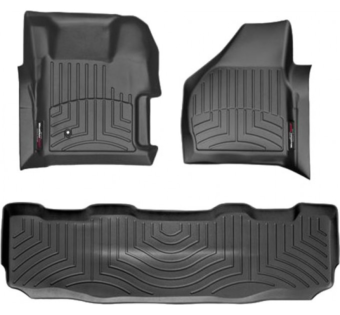 Коврики WeatherTech Black для Ford Super Duty (mkII)(double cab)(with 4x4 shifter) 2008-2010 automatic, цена: 10 641 грн.