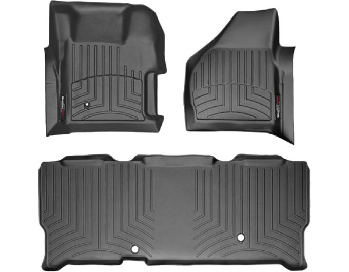 Коврики WeatherTech Black для Ford Super Duty (mkII)(extended cab)(with 4x4 shifter) 2008-2010 automatic, цена: 11 709 грн.