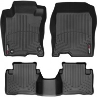 Коврики WeatherTech Black для Honda Crosstour (mkI)(2WD)(4 twist fixings) 2010-2015