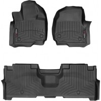 Коврики Weathertech Black для Ford Expedition / Expedition Max; Lincoln Navigator / Navigator L(mkIV)(1-2 row)(2 row bench seats) 2018→