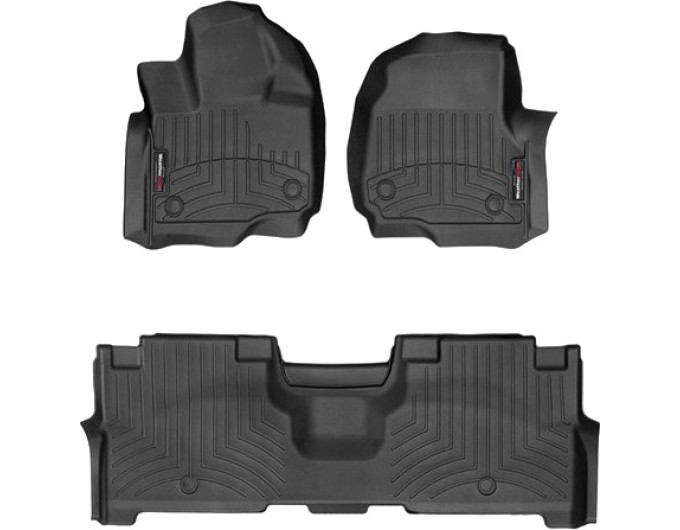 Коврики WeatherTech Black для Ford Expedition / Expedition Max; Lincoln Navigator / Navigator L (mkIV)(1-2 row)(2 row bench seats) 2018-2020, цена: 11 709 грн.