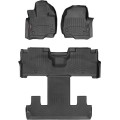 Коврики WeatherTech Black для Ford Expedition (mkIV); Lincoln Navigator (mkIV)(2 row bucket seats without console)(1-2-3 row) 2018-2020, цена: 13 472 грн.