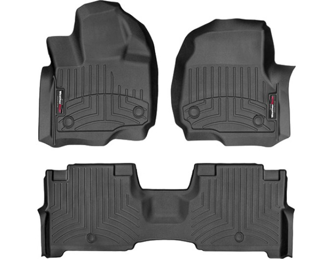 Коврики WeatherTech Black для Lincoln Navigator / Navigator L (mkIV)(1-2 row)(2 row bucket with console) 2018-2020, цена: 11 709 грн.