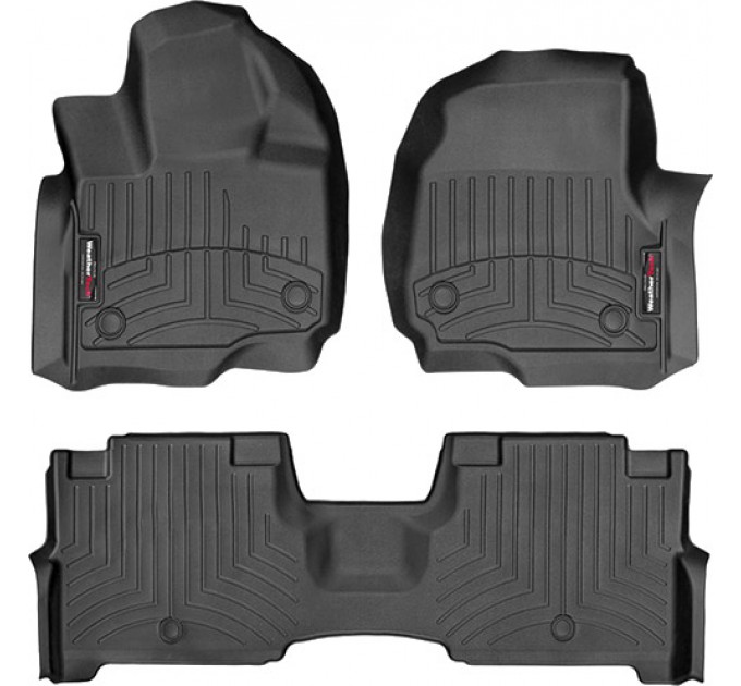 Коврики WeatherTech Black для Lincoln Navigator / Navigator L (mkIV)(1-2 row)(2 row bucket with console) 2018-2020, цена: 10 849 грн.