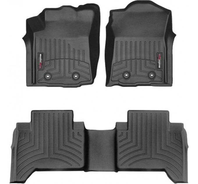 Коврики WeatherTech Black для Toyota Tacoma (mkIII)(double cab) 2018→ manual, цена: 10 641 грн.