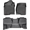 Коврики WeatherTech Black для Chevrolet Silverado (mkII)(extended cab)(with 4x4 shifter)(1 row bench)(no storage boxes under 2 row) 2007-2014, цена: 11 728 грн.