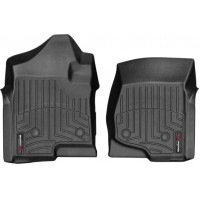 Коврики Weathertech Black для Chevrolet Silverado (extended & double cab)(mkII)(with 4x4 shifter)(1 row) 2007-2014