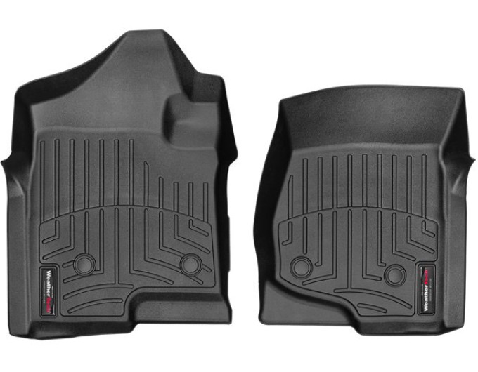 Коврики WeatherTech Black для Chevrolet Silverado (mkII)(extended & double cab)(with 4x4 shifter)(1 row) 2007-2014, цена: 6 692 грн.