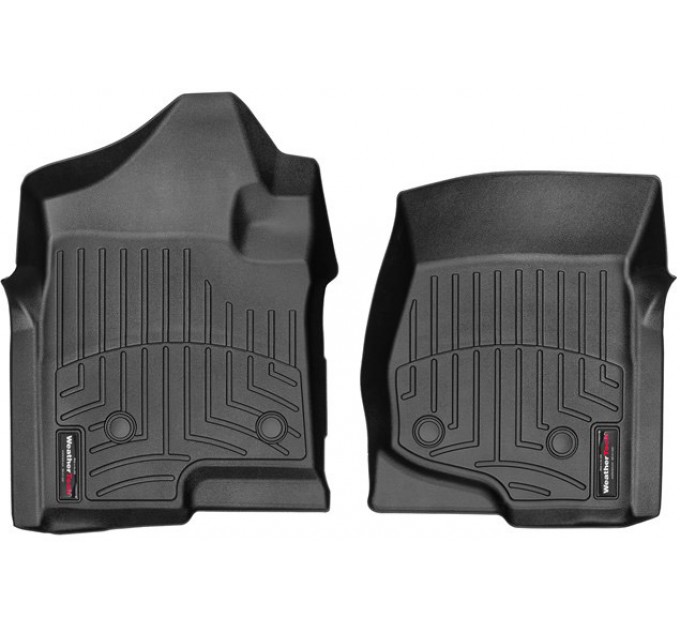 Коврики WeatherTech Black для Chevrolet Silverado (mkII)(extended & double cab)(with 4x4 shifter)(1 row) 2007-2014, цена: 6 144 грн.