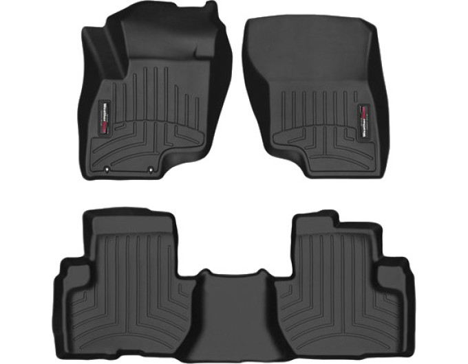 Коврики WeatherTech Black для Mitsubishi Outlander (mkIII)(PHEV)(no gas lever)(1-2 row) 2015→, цена: 11 709 грн.