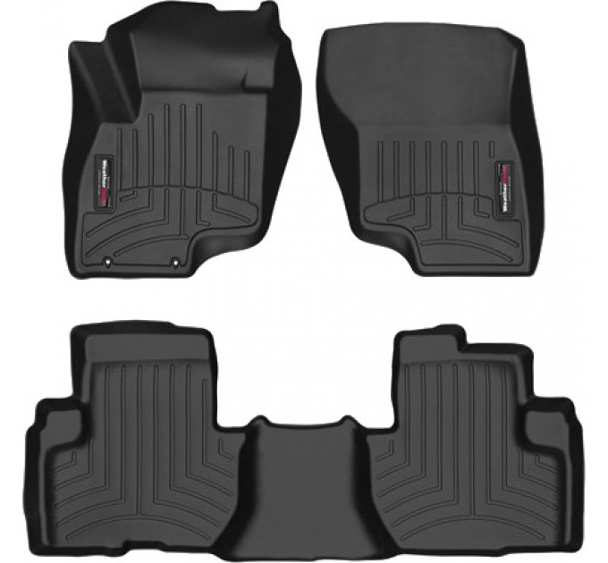 Коврики WeatherTech Black для Mitsubishi Outlander (mkIII)(PHEV)(no gas lever)(1-2 row) 2015→, цена: 10 849 грн.