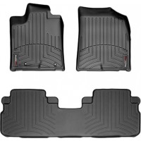 Коврики WeatherTech Black для Toyota Highlander (mkII)(hybrid)(1-2 row) 2008-2013