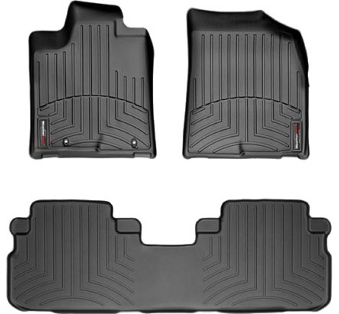 Коврики Weathertech Black для Toyota Highlander (hybrid)(mkII)(1-2 row) 2008-2013, ціна: 10 641 грн.