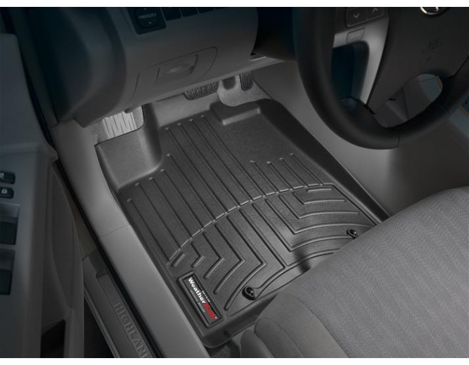 Коврики WeatherTech Black для Toyota Highlander (mkII)(hybrid)(1 row) 2008-2013, цена: 6 692 грн.