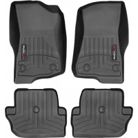 Коврики WeatherTech Black для Jeep Wrangler (JL) 2019→