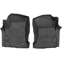 Коврики WeatherTech Black для Toyota Hilux (mkVIII)(with heating vents under 1 row)(1 row) 2015→