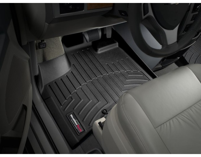 Коврики WeatherTech Black для Dodge Grand Caravan (mkV); Chrysler Grand Voyager (mkV); Lancia Voyager (mkI); Volkswagen Routan (mkI)(1 fixing hook)(1 row) 2008-2011, цена: 6 692 грн.