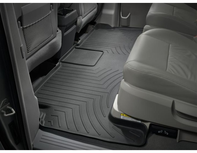 Коврики WeatherTech Black для Chrysler Grand Voyager (mkV); Volkswagen Routan (mkI)(with super console)(2 row luxury bucket seats)(1-2 row) 2011-2016, цена: 11 709 грн.