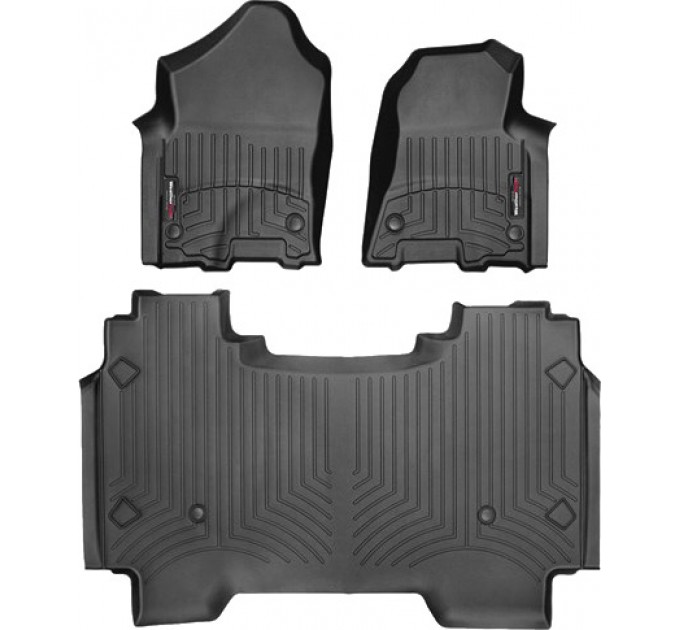 Коврики Weathertech Black для Dodge Ram (crew cab)(mkV)(1 row bucket seats)(no storage under 2 row) 2019→, ціна: 12 894 грн.