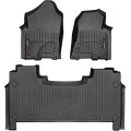 Коврики WeatherTech Black для Dodge Ram (mkV)(crew cab)(1 row bucket seats)(with storage under 2 row) 2019→, цена: 14 054 грн.